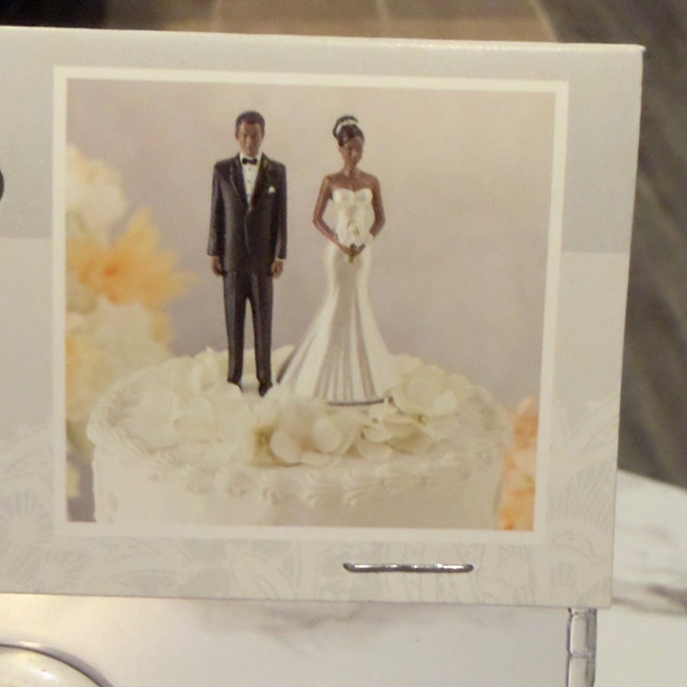 Wilton African American Wedding Cake Topper Bride and Groom Figurine 115-1083